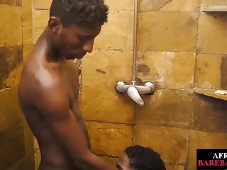 Nubian twink barebacks amateur after receiving blowjob